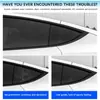 Adequado para Tesla Model 3 Cortinas Triangulares Modificadas Adesivos de Carro e Peças Decorativas Externas