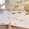 Novo Conjunto de 3 Peças de Colchão de Gelo Cartoon 2026 com Efeito Refrescante, Lavável à Máquina, para Dormitório de Estudante de Verão, Cama de Solteiro