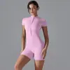 Mono de Yoga Ajustado de Nuevo Estilo con Sensación de Segunda Piel, Cuello Alto, Media Cremallera, Secado Rápido, Traje Deportivo para Correr, Ropa de Fitness