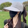 Gorra de Béisbol de Verano de Secado Rápido con Abertura para Cola de Caballo, Sombrero de Copa Vacío para Exteriores para Hombres