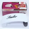 Máquina selladora de bolsas de plástico mini portátil para el hogar, selladora de calor por presión manual pequeña para snacks, máquina selladora de plástico, clip sellador, venta al por mayor