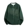 Cardigan Suéter Jaqueta Estilo Minimalista Primavera e Outono 2025 Novo Suéter Masculino de Lã Tricô Pesado Estilo Leve Maduro
