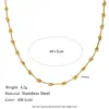Cadena de suéter de cadena de unión simple de acero inoxidable de venta caliente transfronteriza, cadena en capas para mujer, oro de 18 quilates, lujo ligero, diseño de nicho, accesorios de otoño e invierno