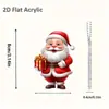 Transfronteiriço Novo Desenho Animado de Natal Pingente do Papai Noel Enfeite de Natal Decoração Pingente de Carro Decoração Acrílico