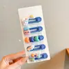 Pinzas para el pelo de colores dulces para niñas, Accesorios para el pelo de animales de dibujos animados y flores, Set de pinzas lindas y no dañinas para el flequillo