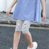 Leggings de Modal Finos de Verano para Niñas, Leggings de Cinco Puntos para Niños, Leggings Ajustados de Siete Puntos para Niñas Pequeñas