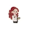 Broche Creativo de Dibujos Animados Personaje Personalidad Insignia de Goteo de Aceite Joyería Aleación Ecológica Lindo Dibujo Animado Broche de Gama Alta Venta al por Mayor
