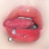 Anillo de labio con bola de cerámica suave en forma de D de acero inoxidable transfronterizo, personalidad punk, uña de labio, circonita, corazón de melocotón, piercing para labio, accesorio para oreja, anillo para hueso.