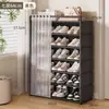 Zapatero con Cajones, Gabinete de Almacenamiento a Prueba de Polvo de Pie, Estante de Almacenamiento Multicapa para el Hogar, Gabinete de Almacenamiento que Ahorra Espacio para Casas de Alquiler