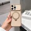 Personalización de fábrica para Apple 18 Pro Max: sensación en la piel, con bloques de color, funda con soporte magnético giratorio, fabricación OEM, producción en masa