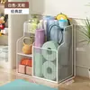 Cesta de Almacenamiento para Esterilla de Yoga, Estante de Almacenamiento para Equipo de Fitness con Ruedas, Estante de Almacenamiento tipo Sandwich para Baloncesto y Bádminton en Casa