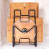 Suporte de Armazenamento para Tábua de Corte de Cozinha de Bancada Multifuncional Suporte para Tampa de Panela Suporte de Armazenamento Suporte para Colocação de Tábua de Corte Suporte Doméstico de Mesa para Tábua de Picar