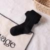Medias de Poliéster Transfronterizas para Niñas Primavera y Otoño Finas de Trenza Lateral Lisas Leggings para Bebés y Niños