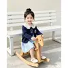 Nuevo Vestido de Princesa Elegante para Niñas de Primavera y Otoño con Cuello de Muñeca, Conejito Lindo, Dulce, Moda Estilo Coreano Versátil
