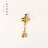 Accesorios de Borlas Chapados en Oro Colgante de Flor de Perla Cadena Colgante Pulsera de Perlas Cadena de Extensión de Doble Anillo Joyería Accesorios Pequeños