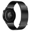 Aplicable a la correa del reloj Huawei GT7 de dos secciones, doble magnética, acero inoxidable milanés, pasador fijo, correa de reloj Huawei 18/22mm