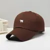 Nuevo sombrero para mujer, estilo coreano y japonés, con bordado de letras, visera tipo pico de pato, estilo Hong Kong, versátil para actividades al aire libre, protección solar, gorra de béisbol