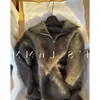 Suéter de mohair con media cremallera para mujer, estilo europeo, estética de 'dinero viejo', otoño/invierno, relajado y lujoso, con cuello alto y tejido grueso