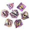 Dados de Resina Longan para D&D Producto Más Vendido en Amazon Grupo de Corredores Coc Cápsulas D20-D47