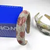 Nueva Diadema Transfronteriza Europea y Americana de Pedrería de Colores, Diadema Ancha Personalizada de Esponja de Alto Gama con Forma de Corazón, Accesorios para el Cabello Brillantes de Moda
