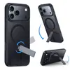 Adecuado para funda de teléfono móvil Apple 17, soporte magnético recto giratorio Magsafe, funda de teléfono móvil transparente Iphone17Pro