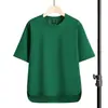 Camiseta Masculina de Manga Curta Simples de Alta Qualidade Moda Verão Solta Meia Manga Marca da Moda Versátil Camiseta Jovem Caimento