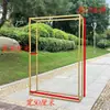 Accesorios de Boda Marco Cuadrado de Hierro Forjado Boda al Aire Libre Decoración Geométrica de Pasillo Soporte de Fondo Arco Soporte para Flores Soporte de Exhibición