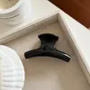 Pinza de Tiburón Grande Escarchada, Moderna y de Alta Gama, Pinza de Una Línea para la Parte Posterior de la Cabeza, Pinza para el Cabello Color Carey de Otoño e Invierno