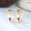 Brincos em argola em forma de coração alternados, sólidos e vazados, da Rongxing, nicho de luxo transfronteiriço, acessórios femininos delicados