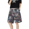 Novos Shorts Jacquard Estilo Étnico Masculino 2026, Calças Casuais da Moda Tendência de Caimento Solto Tamanho Grande para Homens