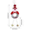 Novos enfeites de árvore de Natal: Papai Noel, boneco de neve, acessórios de árvore de Natal ocos de pernas compridas, renas de desenho animado, decorações de sino