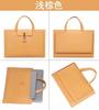 Bolso de mano nuevo de cuero bolso para portátil bolso de PU almacenamiento plano maletín macbook12air14 pulgadas 16 pulgadas