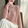 Suéter clásico de punto fino listo para usar para principios de otoño para mujer, cuello redondo, corte holgado, capa base, top fino de manga larga