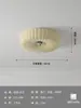 [Transfronteiriço] Iluminação minimalista vintage para varanda, sala de estudo cor creme, luminária de teto retrô para quarto infantil, iluminação de quarto