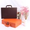 Caja de entrega de bienes raíces portátil portátil cuero PU información de entrega de propiedad caja de llaves atmósfera de moda caja de garantía LOGOTIPO