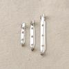 Accesorios para el cabello DIY Broche de imperdible plateado simple Material de pasta hecho a mano 25/35/45 mm