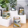 Fábrica de macetas de patrón autoabsorbente de lujo ligero moderno de hoja caduca al por mayor maceta de suelo grande nueva para sala de estar personalización
