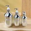 Botella de Plástico para Loción para Mascotas de 300 ml, Botella con Bomba para Champú Electroplateada, Botella Dispensadora de Gel de Ducha de 200-500 ml