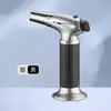Isqueiro Portátil Maçarico de Jato Direto para Charuto Soldador Isqueiro de Churrasqueira Pistola de Gás para Exterior Moxabustão Fogão Eletrônico a Gás