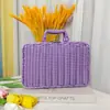 Caja de Regalo para Dama de Honor, Pequeños Regalos de Boda, Cesta de Mano de Mimbre para Boda, Set de Caja de Regalo de Té de Boda de Alta Gama, Dulces de Boda