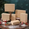 Em Estoque Caixa de Embalagem para Presente de Natal Caixa de Presente Aroma de Perfume de Alta Qualidade Caixa Vazia Caixa de Presente de Natal em Papel Kraft Retrô