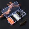 [24 piezas/caja] Señuelo blando larva de libélula cola de aguja cola recta cebo falso traje de pesca perca black pit pez mandarín