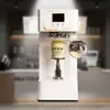 Máquina de selagem de latas de leite e chá, máquina de selagem rotativa automática, máquina de selagem de latas de plástico para loja de chá e leite, máquina de mesa