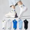 24 calcetines nuevos delgados de primavera y verano transpirables de poliéster algodón absorbentes de sudor calcetines cortos al tobillo venta al por mayor Zhuji calcetines para hombre y mujer transfronterizos
