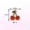 Pendientes Colgantes Personalizados Transparentes Huecos de Fruta Coreanos DIY de Aleación con Goteo de Aceite Colgante Llavero Accesorios Colgantes