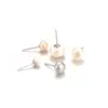 Aretes de Perlas Naturales, Modernos y Lujosos, Realzan Tu Elegancia, Con Perlas de Múltiples Tonos Grises, un Regalo para Tu Novia o Mejor Amiga, Aretes de Plata 925