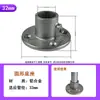Conectores de tubo de aço 20/25/32mm Base redonda de liga de alumínio de 6 pontos Junta de tubo redondo Fixadores de tê para tubo galvanizado de 1 polegada
