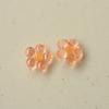Verano fresco colorido semitransparente flor de cinco pétalos accesorios de resina diy pendientes accesorios para el cabello material de la carcasa del teléfono móvil al por mayor