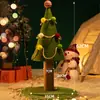 Estructura para trepar gatos de Navidad, Nido para gatos, Árbol para gatos, Estante para gatos de terciopelo de una pieza para invierno, Ahorrador de espacio pequeño, Poste rascador para gatos de sisal resistente al desgaste