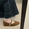 Zapatos de tacón alto rojos retro para mujer, nueva colección 2026, puntera cuadrada, tacón grueso, Mary Janes, estilo de hada, perfectos con vestidos, zapatos de abuela